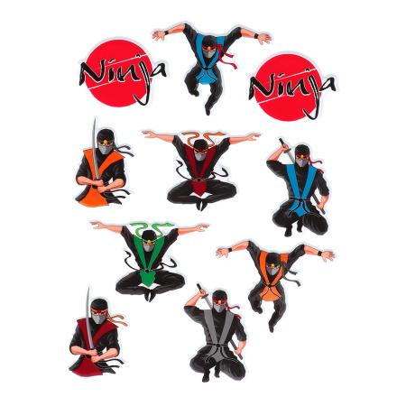 Ninja Aufkleber 4 Bögen